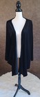 Vintage Saybury Black Smocked Velour Long Sleeve Cardigan Size 1X  — photo 2