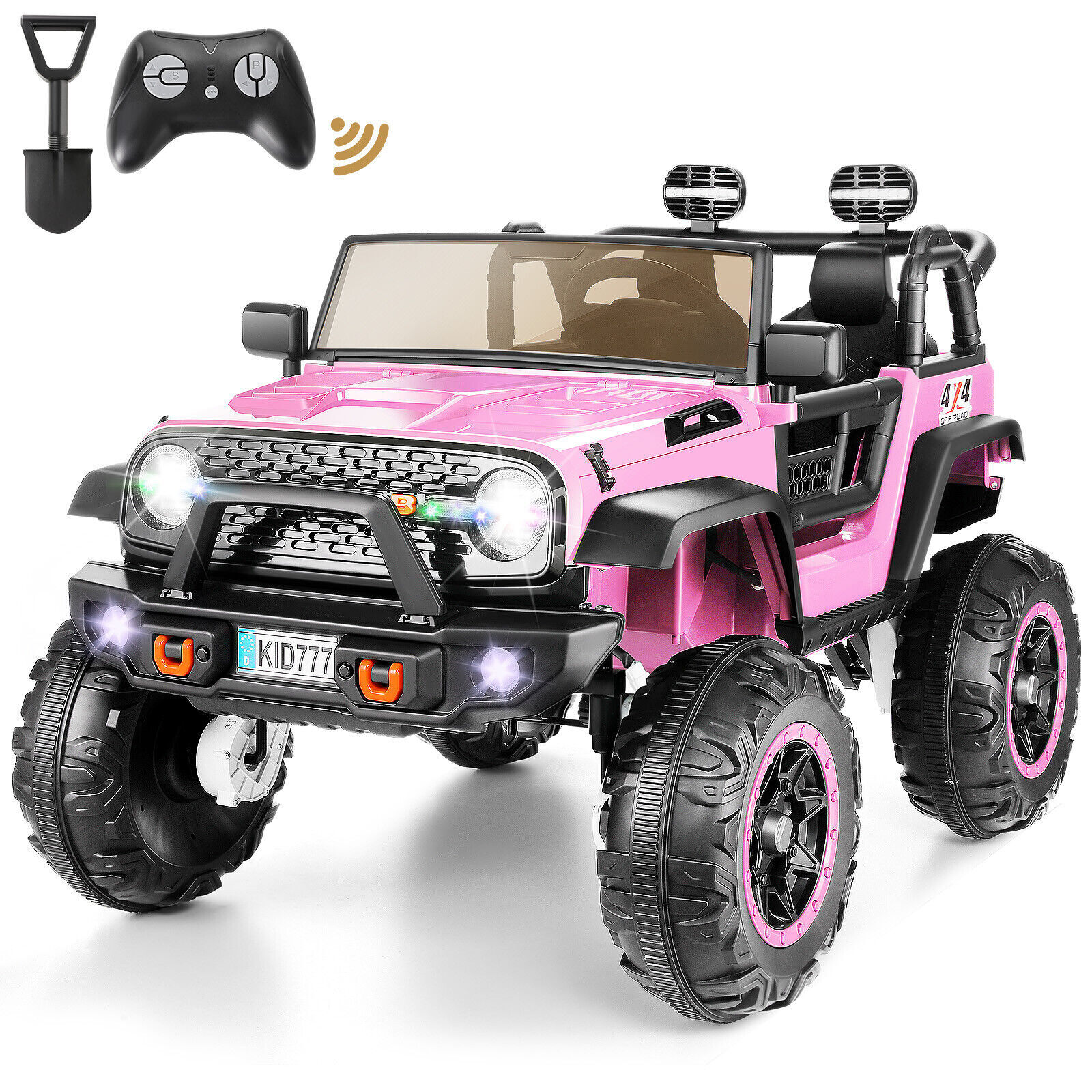 2 Seater Ride On Car for Kids 24V 400W Electric Vehicle Jeeps Truck with Remote
