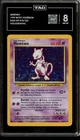 Pokemon Mewtwo Base Set Unlimited Holo Rare #10 TAG 8