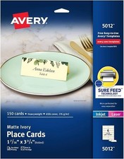Avery CD/DVD Labels LABEL,CD/DVD,50PK,WHT 5012 Pack of3 