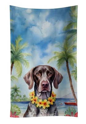 German Shorthaired Pointer Luau Kitchen Towel Dish Cloths Guest Hand Towel