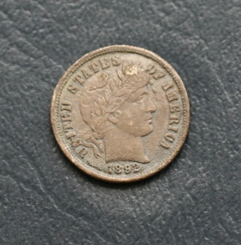 1892 BARBER SILVER DIME  *FINE to VERY FINE DETAILS*