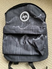 Image of Hype Backpack School Work Travel Holiday Gym Black & Grey