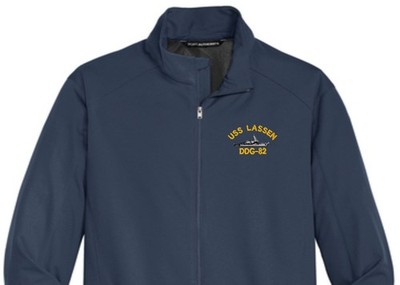 USS LASSEN DDG-82 Soft Shell Jacket.  New.  U.S. Navy