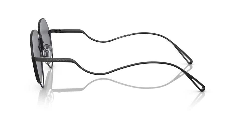 Gafas de sol redondas negras mate Emporio Armani 0EA2137 30016G Foto 3 de 4