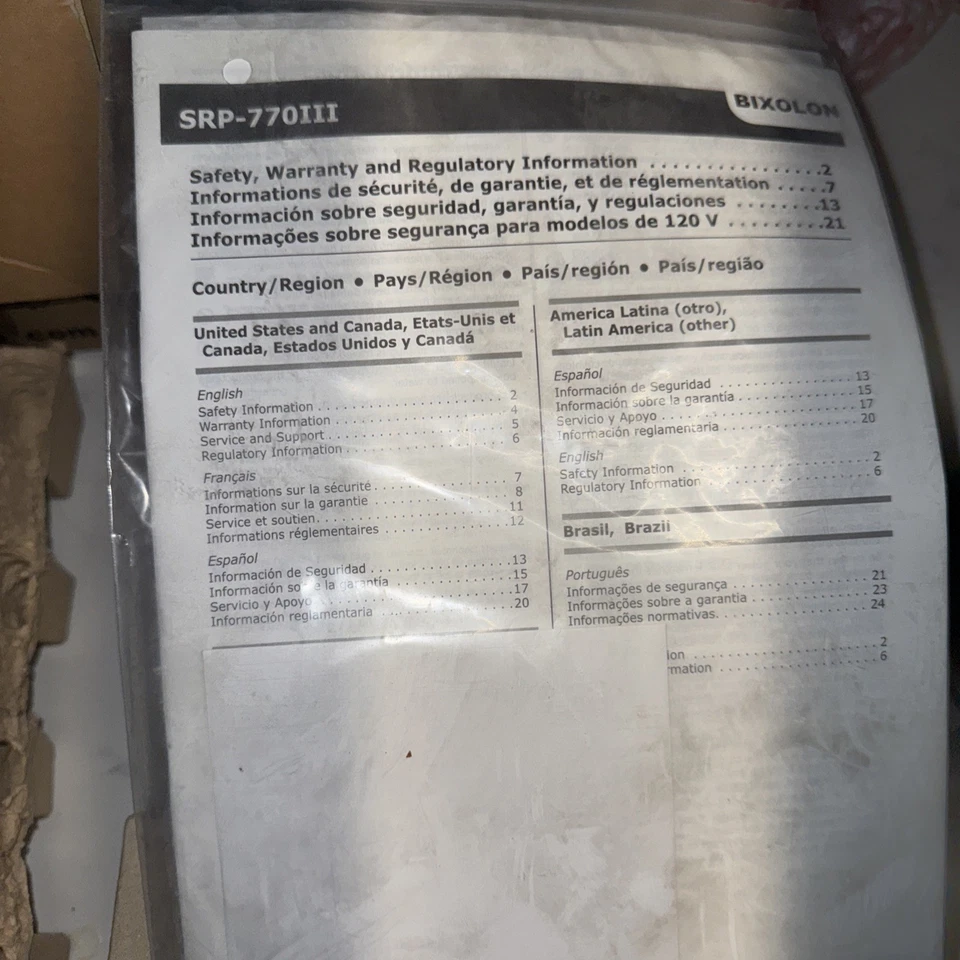 Bixolon SRP-770III Thermal Label Printer NEW - Image 4 of 4