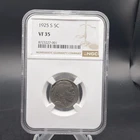 1925 S 5C Buffalo Nickel - NGC VF35 - Free Shipping