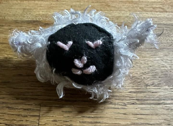 Handmade sheep plush toy