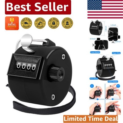 Portable Handheld Tally Counter Clicker for Accurate Counting - Up to 9999
