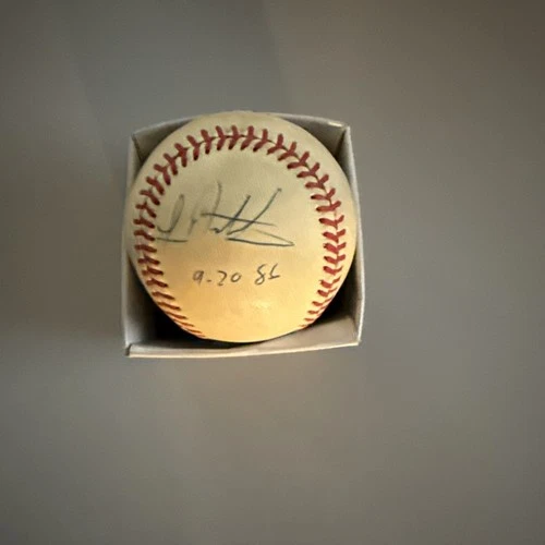 Lenny Dykstra Autographed Signed ONL Baseball w Original Box dated 9-20-86