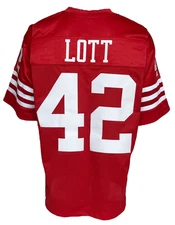 CUSTOM UNSIGNED RONNIE LOTT RED JERSEY XL