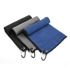 3 Pack Golf Towels Rag with Carabiner Clip for Golf Bags Men Small