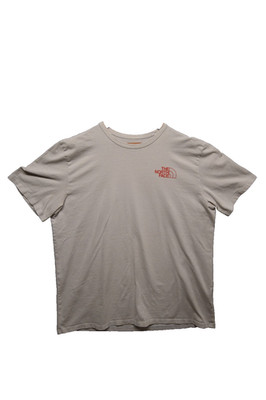 The North Face Men s XXL T-Shirt White Logo Tee Front & Back Graphic Outdoor Hik