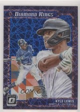 2021 Donruss Optic Diamond Kings Blue Velocity Prizm 24/99 Kyle Lewis #13 0lt3