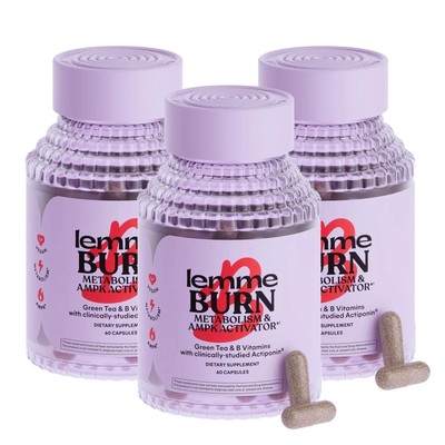 Lemme Burn Metabolism Belly Fat Burning AMPK Activating Supplement for Menatural