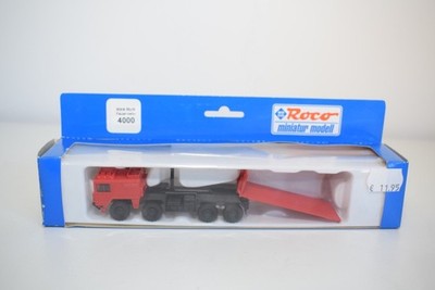 C21 1:87 ROCO 4000 MAN MULTI FEUERWEHR TRUCK WITH FLATBED FIRE RED MIB 2