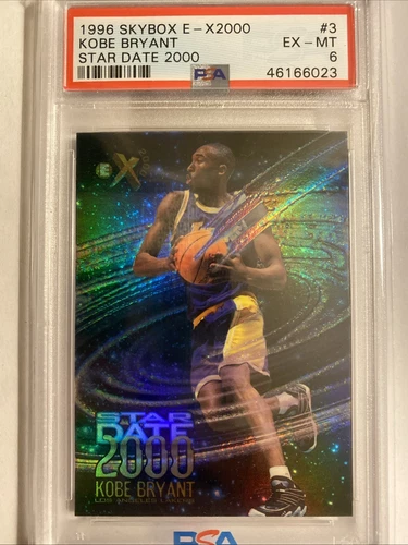 1996-97 Kobe Bryant Skybox E-X2000 Star Date #3 Rookie PSA 6