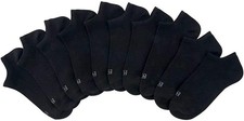 K.Bell Women s NO Show Fit 10 Pairs Socks BLACK