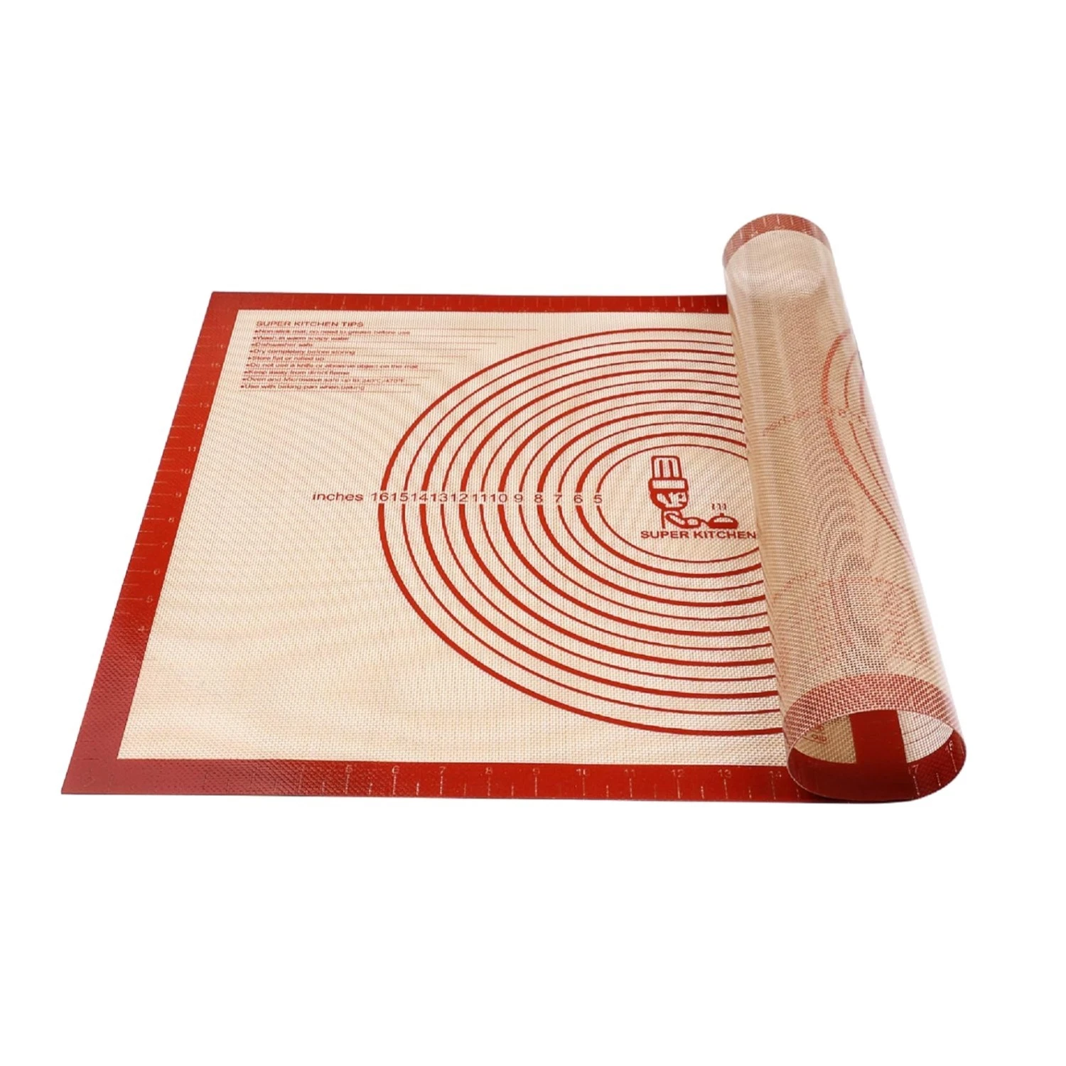 Red Non-slip Extra Large Silicone Pastry Mat - Perfect for Baking and Roll-Out
Opens in a new window