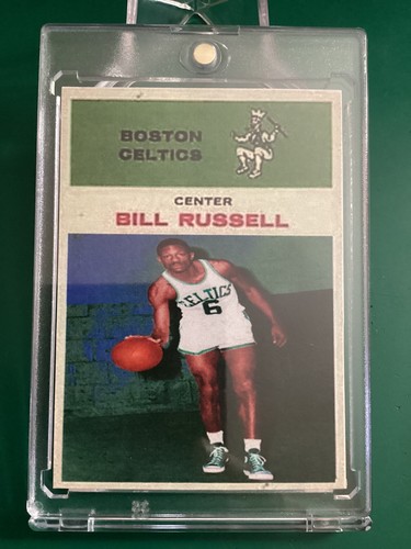 1961 Fleer Style Bill Russell Boston Celtics Variation in One Touch - Picture 2 of 5