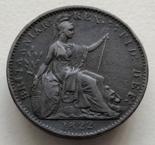 1822 FARTHING 1/4d GEORGE IV COIN