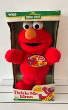 Vintage TICKLE ME ELMO Doll Original 1996 NEW w BOX Tyco Instruction Sheet Tags