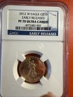 2012 $10 Gold Eagle Early Release NGC PF70 Ultra Cameo