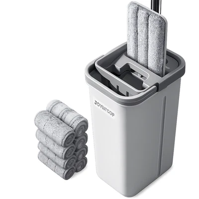 JOYMOOP Wischmopp und Eimer Set, freihändiger Flacher Bodenwischer + Pads - Bild 1 von 4