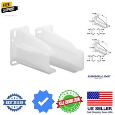 R 7227 Rear Drawer Track Back Plate, White  Support Bottom/Side Mounted Draw...