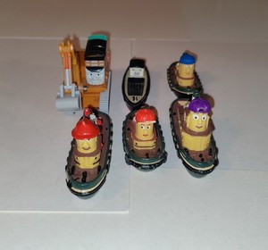 Lot of 6 Theodore Tugboat, Hank, George, Froduck, Bulstrode + Oliver Excavator 