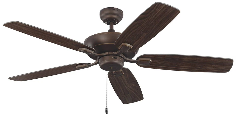 52" Colony Max Plus Roman Bronze Damp Rated Pull Chain Ceiling Fan - Image 2 of 3