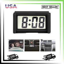 Car Dashboard Digital Clock - with Jumbo LCD Time  Day Display - Mini Automotiv