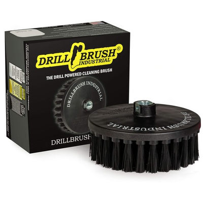 #ad Outdoor Concrete Brush Driveway Cleaner Scrub for Rotary 7in Black $50.05