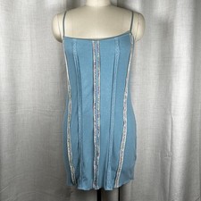 Urban Outfitters Roxanne Seamed Ribbed Floral Mini Dress Size Large 90's look