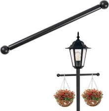 16" Steel Lamp Post Cross Arm Ladder Rest Replacement Black 1 Pack Outdoor