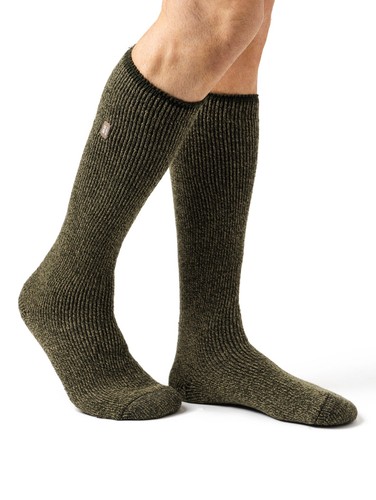 HEAT HOLDERS Merino Wool Long Thermal Sock-Mens 6-11 - Picture 3 of 9