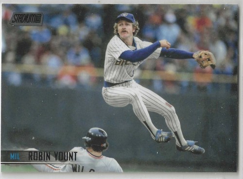 2021 Stadium Club Black Foil #253 Robin Yount Milwaukee Brewers HOF