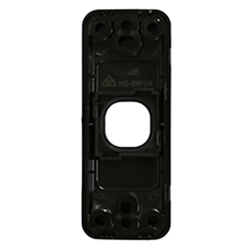 1 x 1 Gang Architrave Switch Plate - BLACK - Electrical Wallplate Empty Plate - Picture 3 of 3
