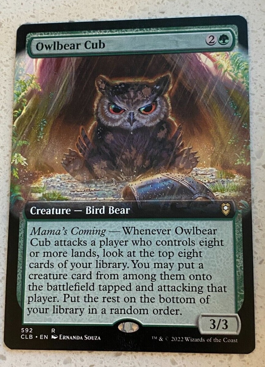 owlbear mtg card AFR] Owlbear (need translation) : r/magicTCG