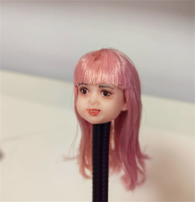 1/6 Angry expression Pink Hair Female Head Carving F 12''  Figure PH TBL Model