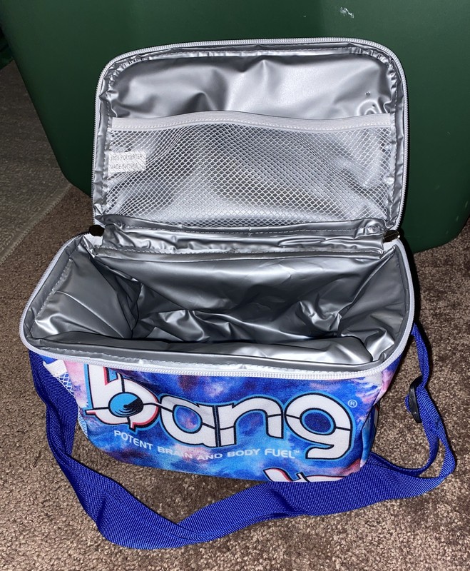 BANG ENERGY Drink LUNCH Bag INSULATED COOLER BAG LUNCH BOX STRAP 🥗