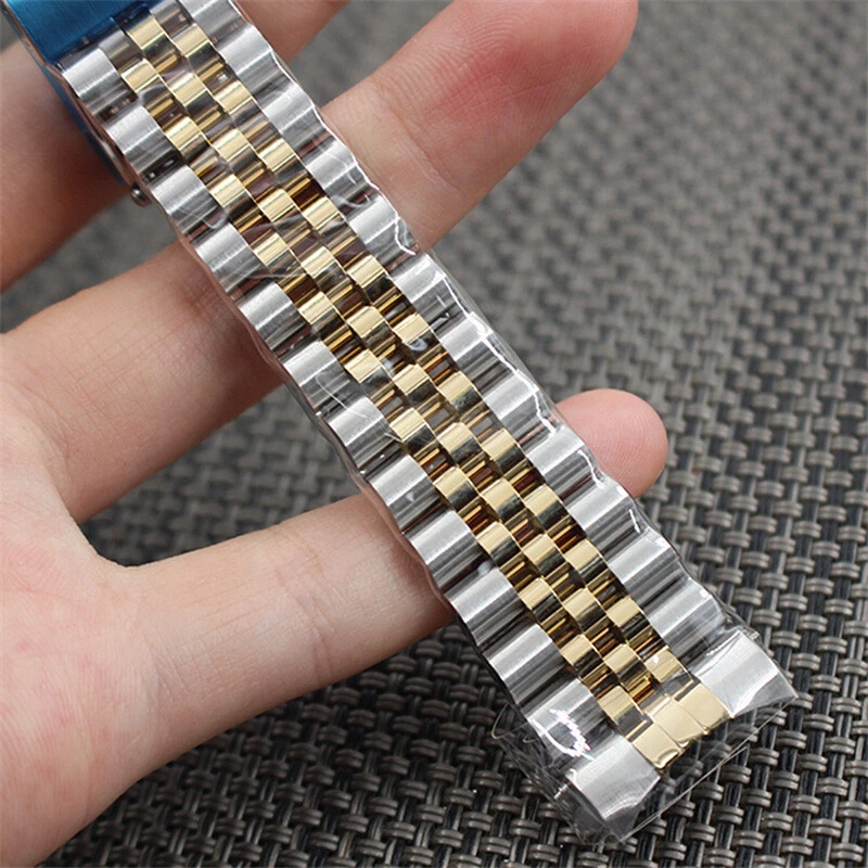 Datejust Stainless Steel Watch Strap Metal Bracelet Fits Rolex 13 17 18 19 20 21 - Image 4 of 4