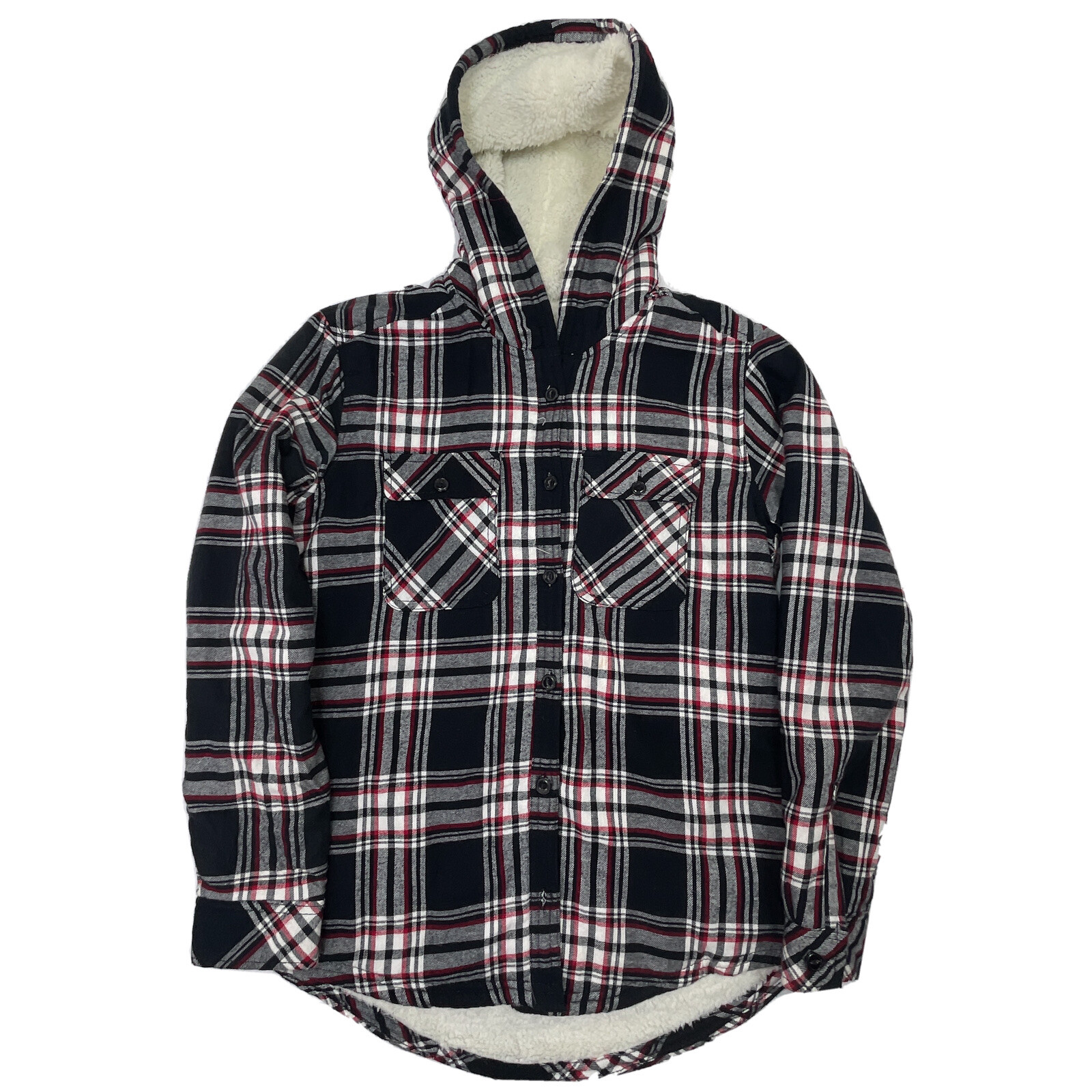 Multi Plaid Long Sleeve Cotton Button 