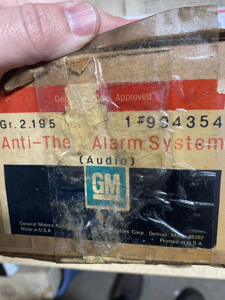 1972-75 NOS CHEVY Camaro Chevelle Corvette ALARME ANTI-ROUBO-ROUBO GM 994354 - Imagem 2 de 4