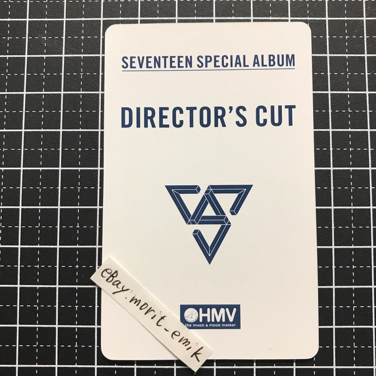 SEVENTEEN director's cut 台湾限定 ブックマーク　ウジ WOOZI Seventeen HMV JAPAN limited Director's cut Official photo