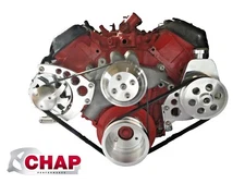 Big Block Chevy Serpentine Pulley Conversion Kit ALT PS BBC LWP 396 427 454 2