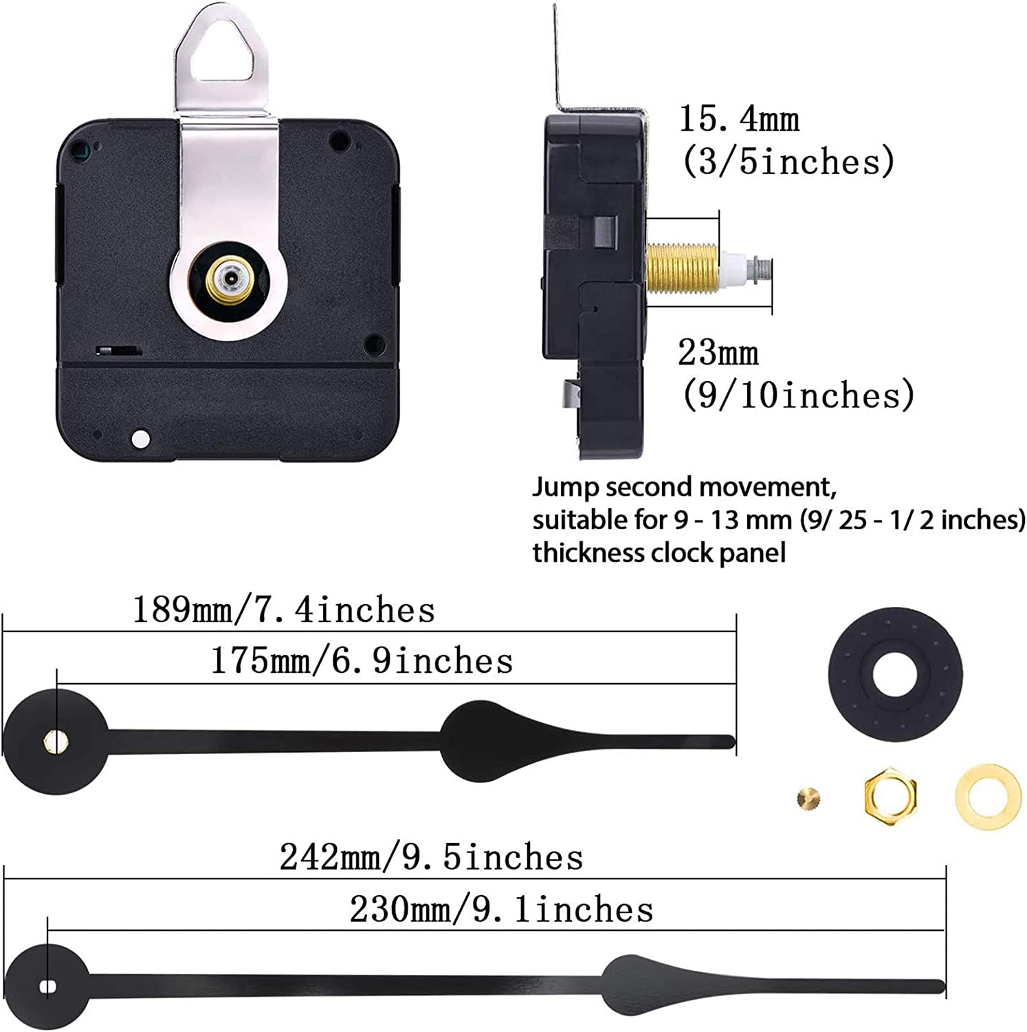 Pendulum Clock Movement Long Shaft Pendulum Quartz Clock Mechanism | eBay