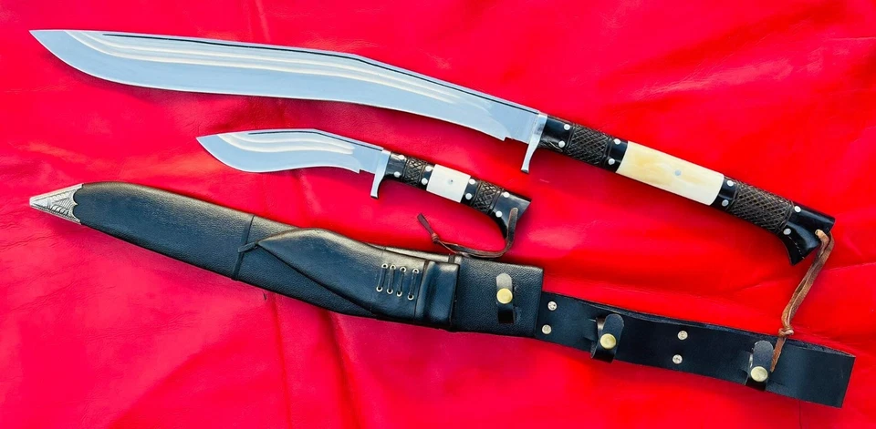 EGKH Kukri - 21 Inch Hand forged 2 fuller Siru sword/Shot Knife - Custom Khukuri - Image 2 of 4
