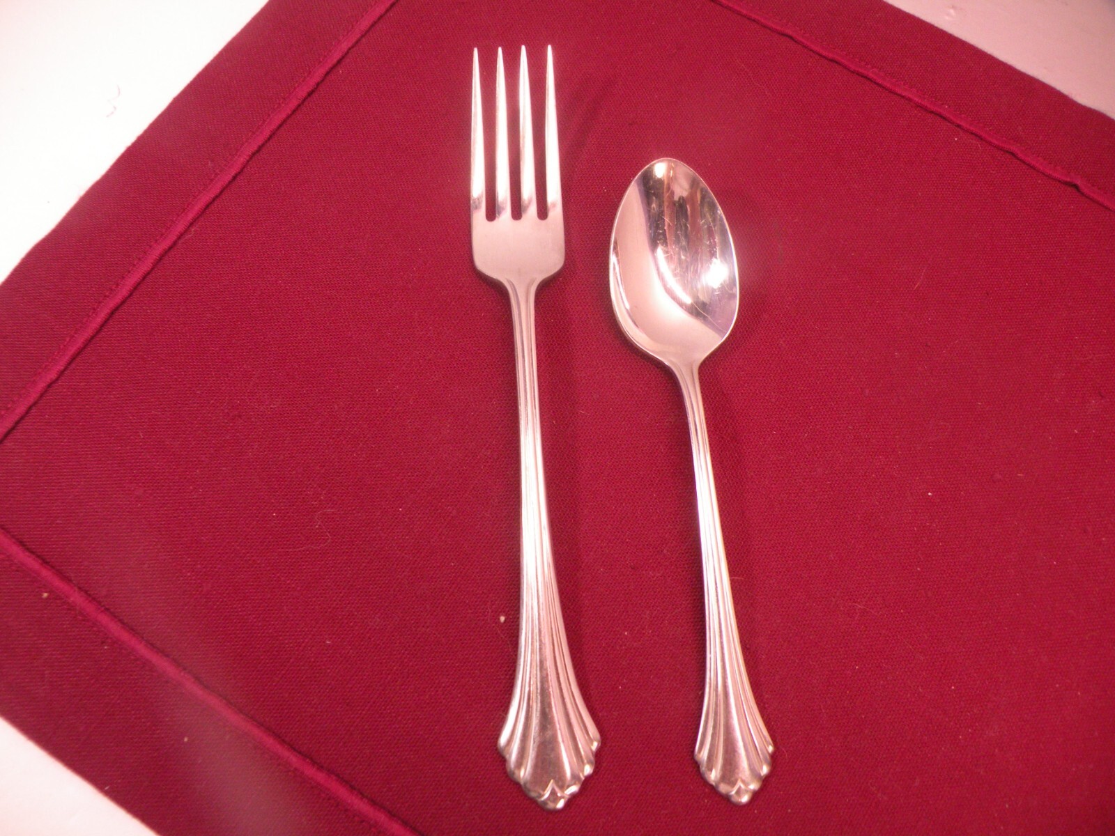 Oneida USA Stainless BANCROFT 1 Dinner Fork 7 3/8" & 1 Teaspoon 6" eBay