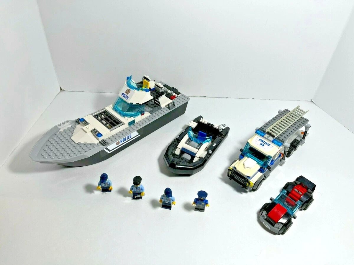 LEGO Police LOT Police Patrol Boat 60129 Auto Transport 60143